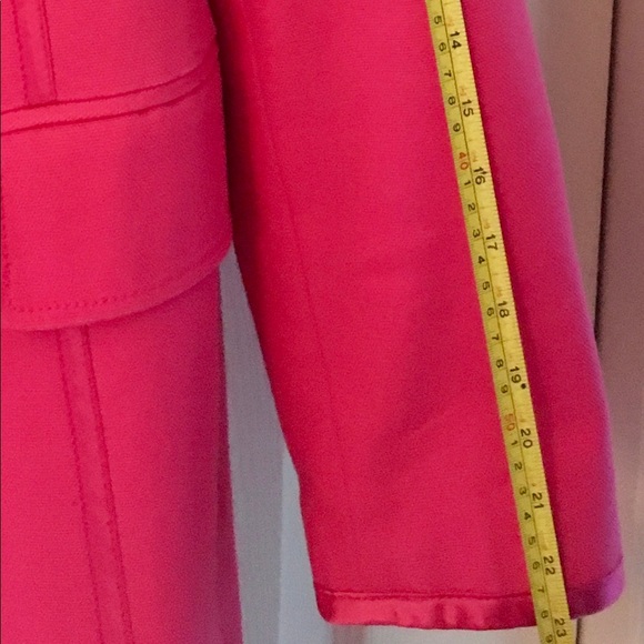 Banana Republic hot pink Spring Coat Small Petite - Picture 5 of 8